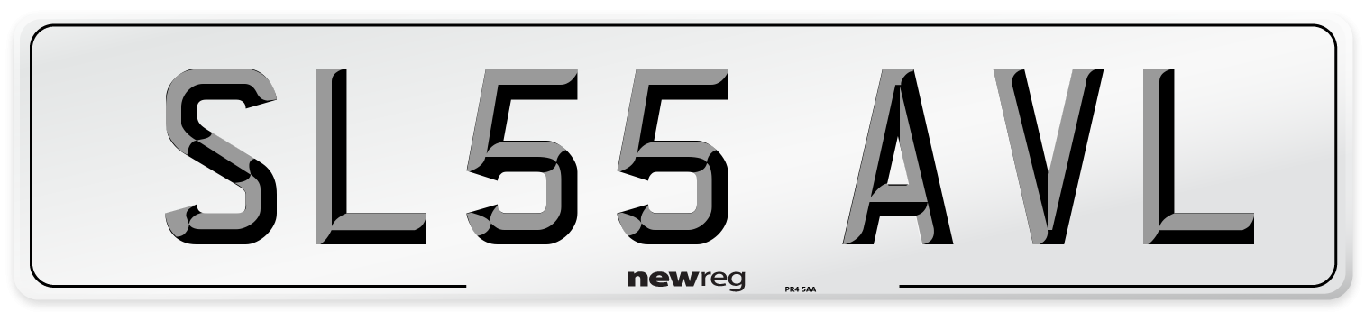 SL55 AVL Number Plate from New Reg